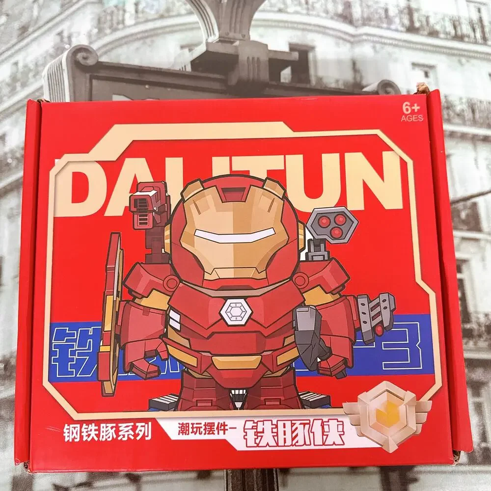 Iron Man Capybara 3D Printed Figure with LED Base - Funny Desk Decor
